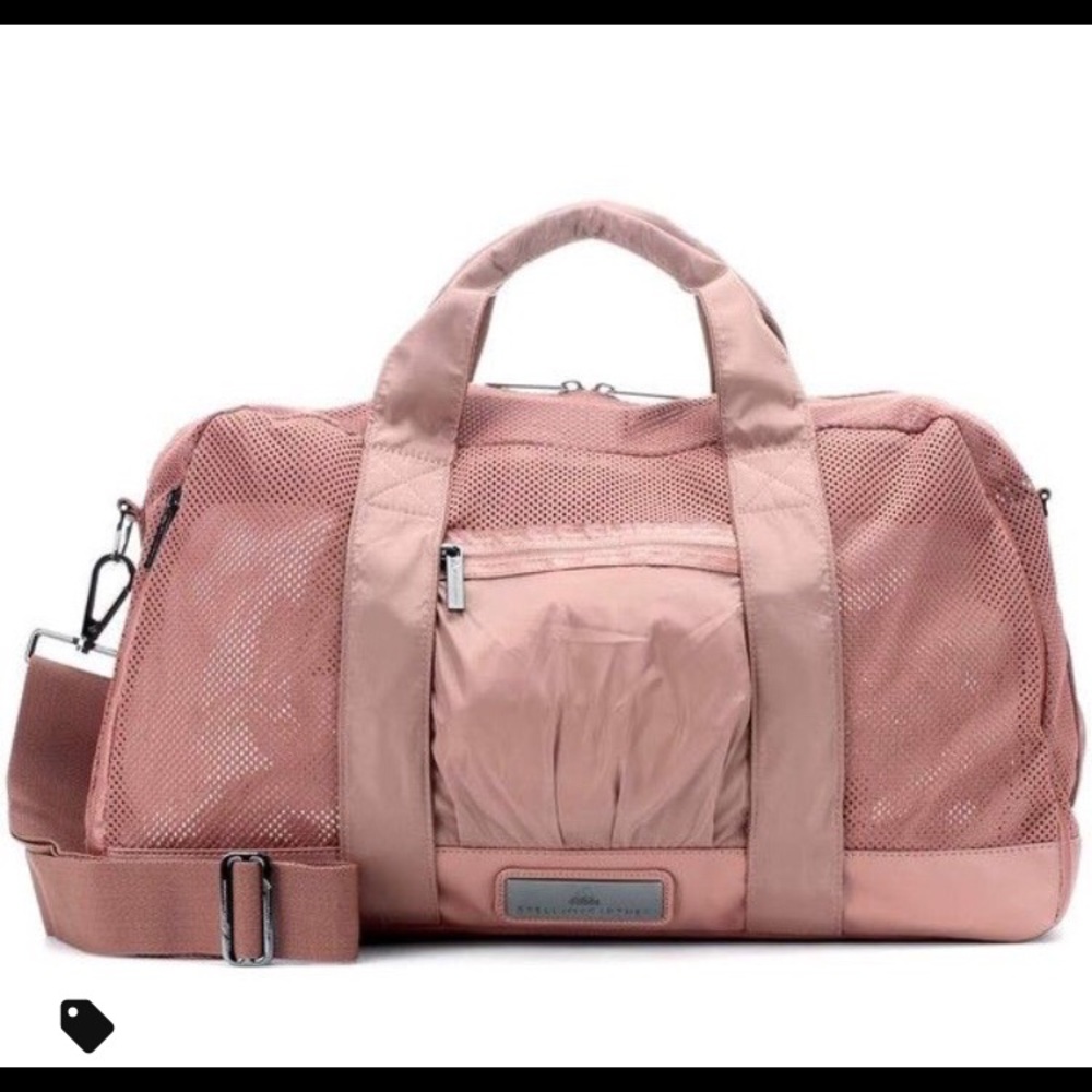 Adidas by Stella McCartney Pink Mesh Travel Duffel Bag
